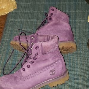 Timberlands Purple Womans Size 7